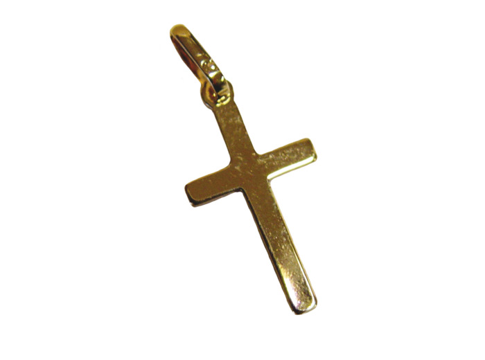 Croix en Plaqué Or 20mm - PLATE