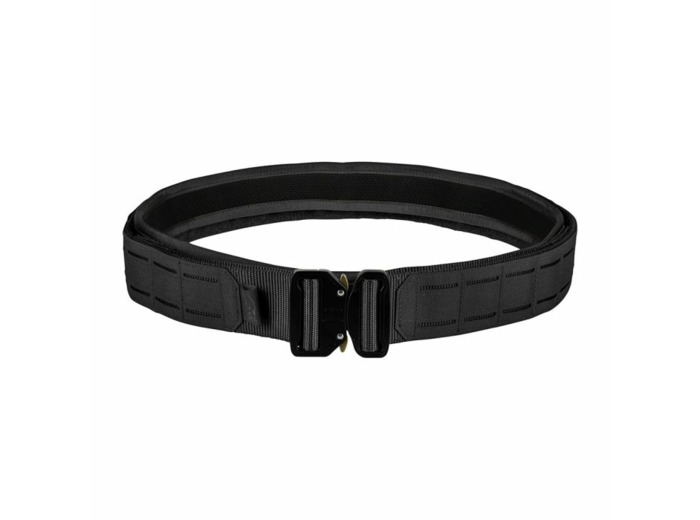 Ceinturon tactique MOLLE noir avec boucle type cobra et système duo fast