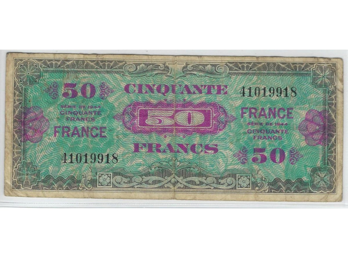 FRANCE 50 FRANCS Type FRANCE 1945 SANS SERIE TB+ 918