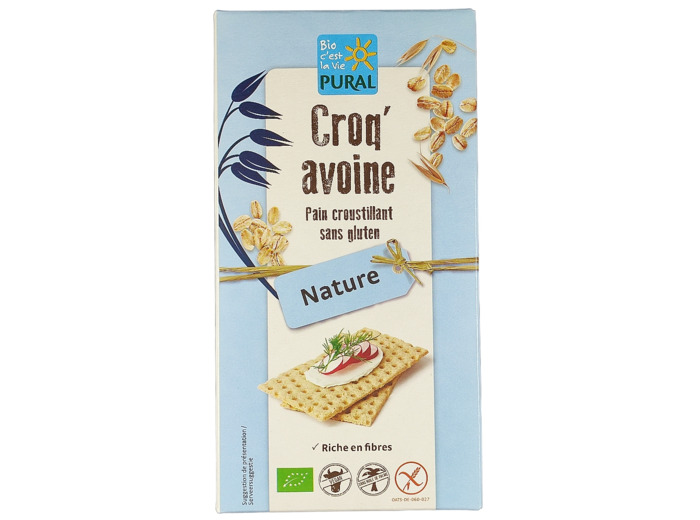 Croque Avoine Nature Sans Gluten Bio 160g