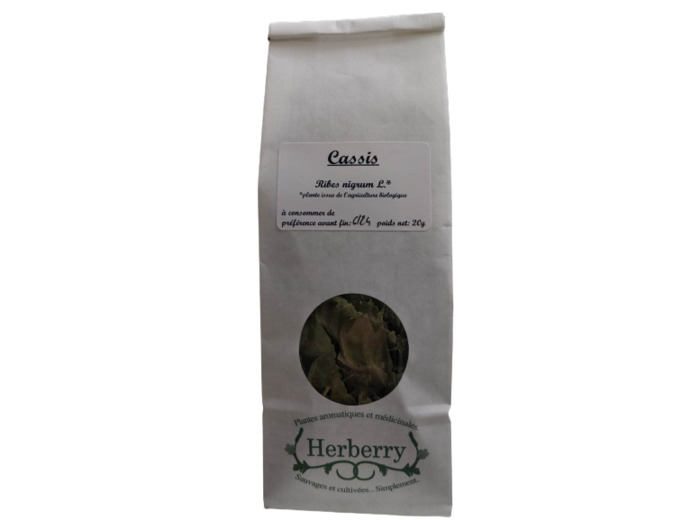 Tisane de feuille de Cassis bio-20g-Herberry