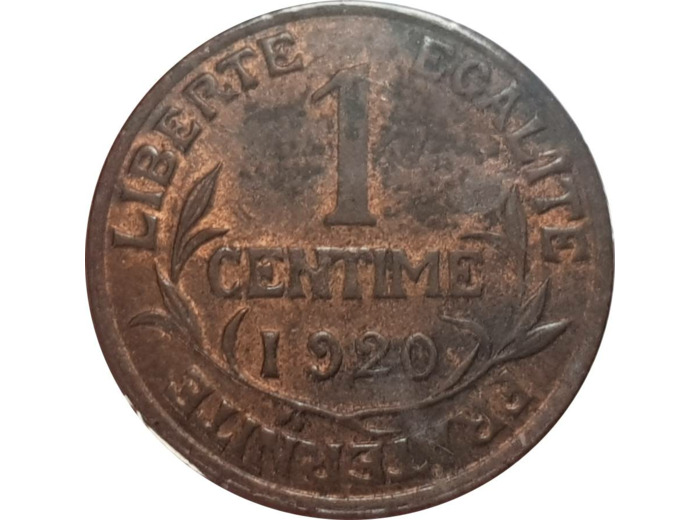 FRANCE 1 CENTIME DUPUIS 1920 SUP- (G90)