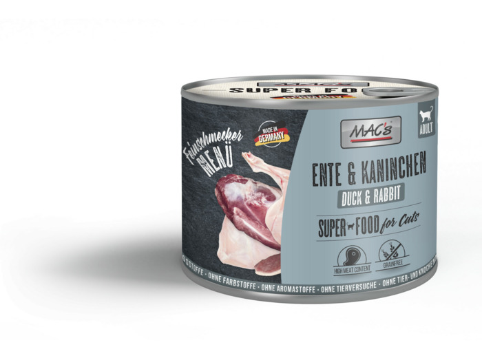 MAC's Canard, lapin pour chat - 200g