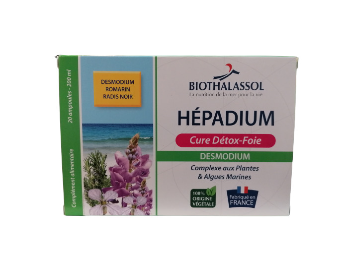 Hépadium-20 ampoules-Biothalassol