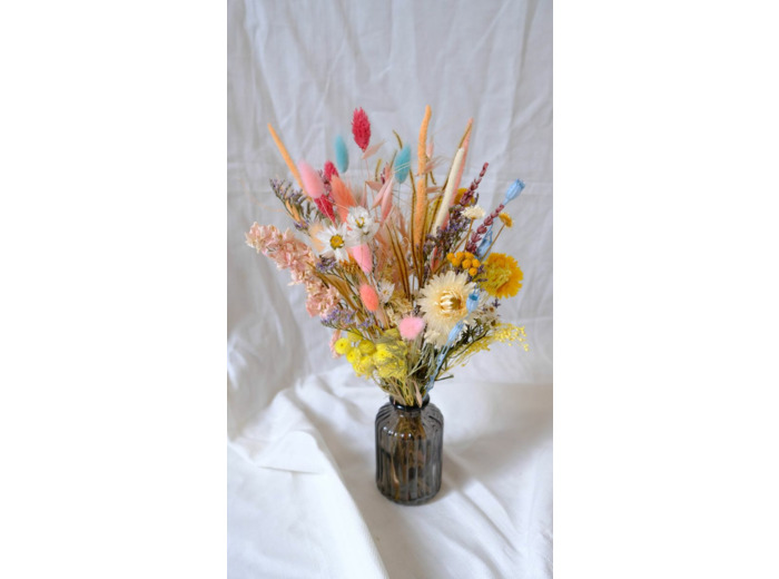 Bouquet séché en fiole SIMONE
