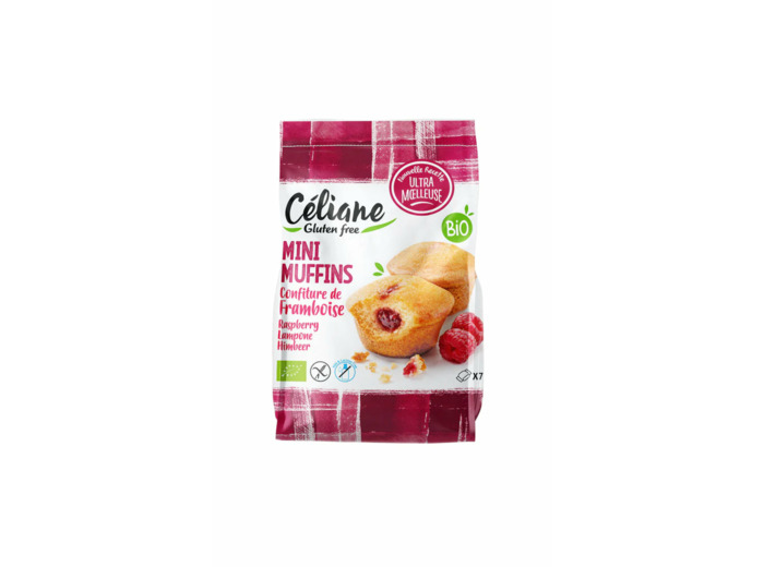 Mini Muffins Framboise bio sans gluten-200g-Céliane