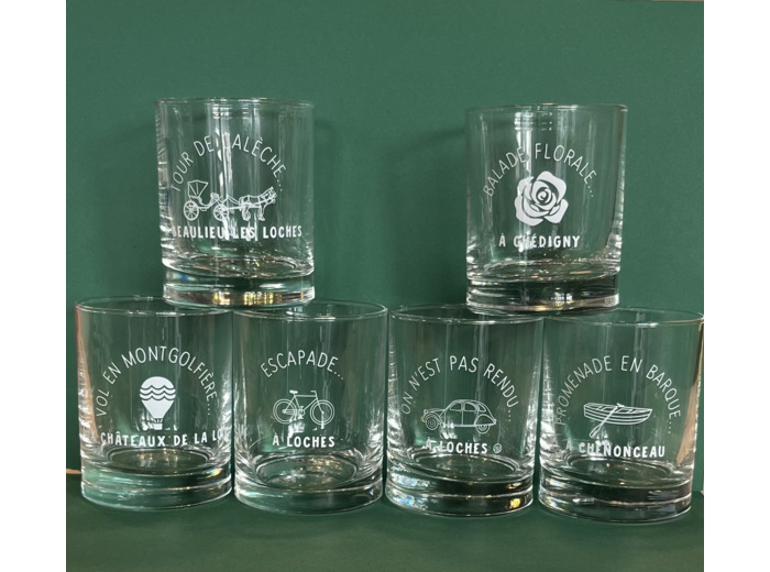 6 verres personnalisés Loches