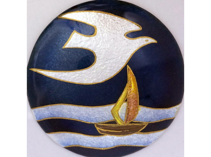 Voile du St Esprit D8,3cm - EMAUX DU LIBAN