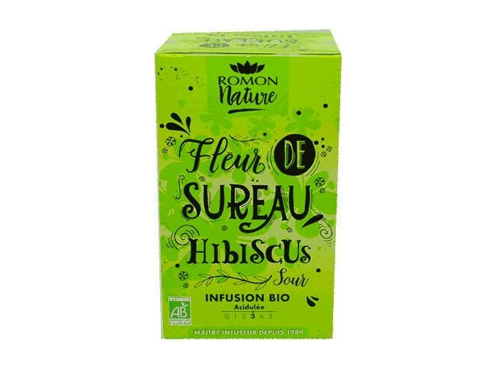 TISANE SUREAU HIBISCUS 16X1,8G Romon Nature