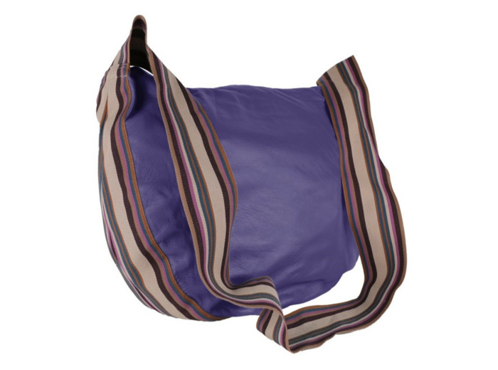 MARCO TADINI -Sac bandoulière cuir Ultra Violet