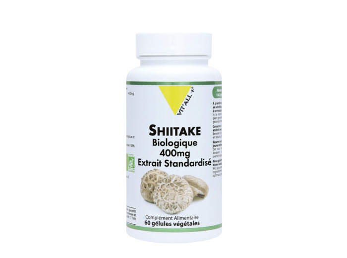 Shiitake Bio 400mg-60 Gélules-Vit'All+