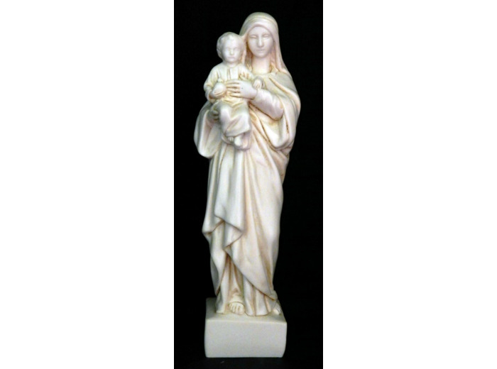 Vierge à l'enfant résine 16cm TON IVOIRE
