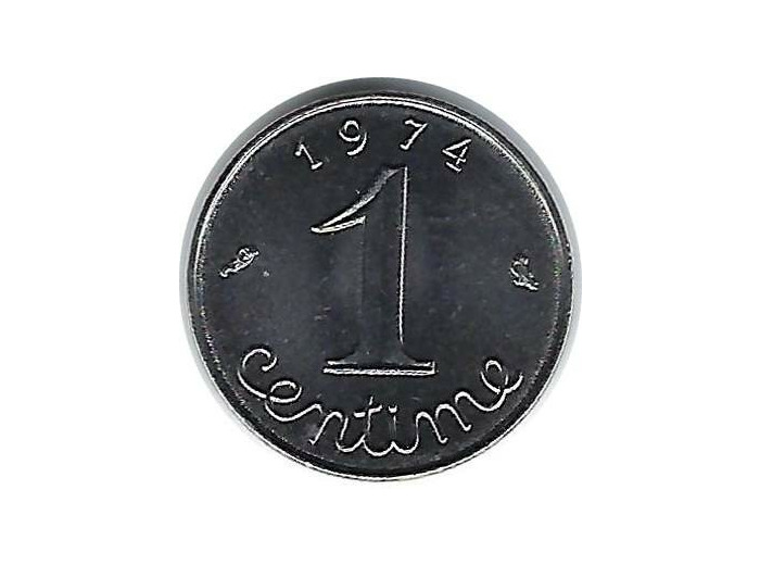 FRANCE 1 CENTIME EPI 1974 REBORD SUP