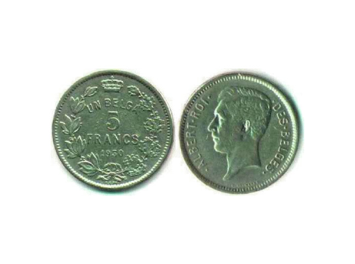 BELGIQUE 5 FRANCS (1BELGA ) 1931 FR TB+