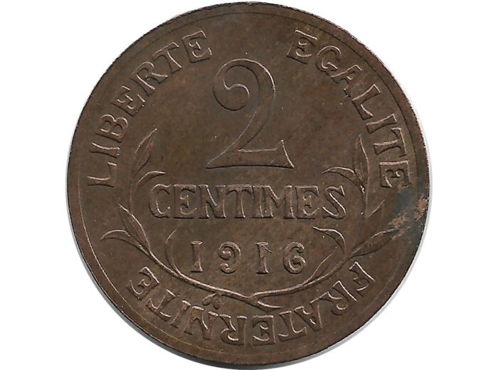 FRANCE 2 CENTIMES DUPUIS 1916 TTB+