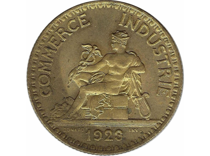 FRANCE 2 FRANCS DOMARD 1923 SUP N3 tache