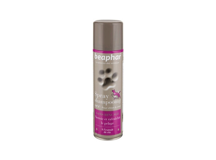Spray shampooing sec sans rinçage chien et chat - 250ml
