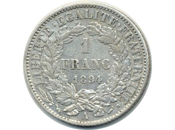 FRANCE 1 FRANC CERES 1894 A TTB (G465a)