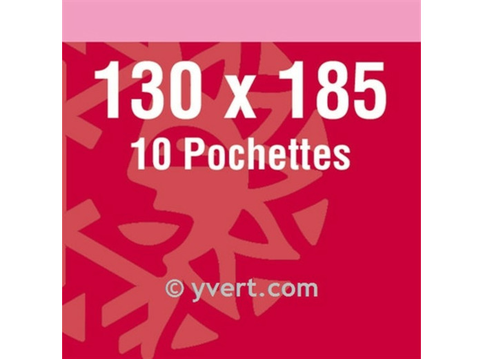 POCHETTE 130 X 185 mm DOUBLE SOUDURE fond Noir (Yvert) 19223