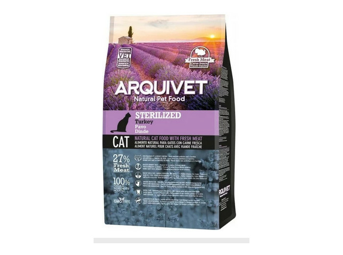 Croquettes Arquivet pour chat stérilisé à la dinde - 1.5KG