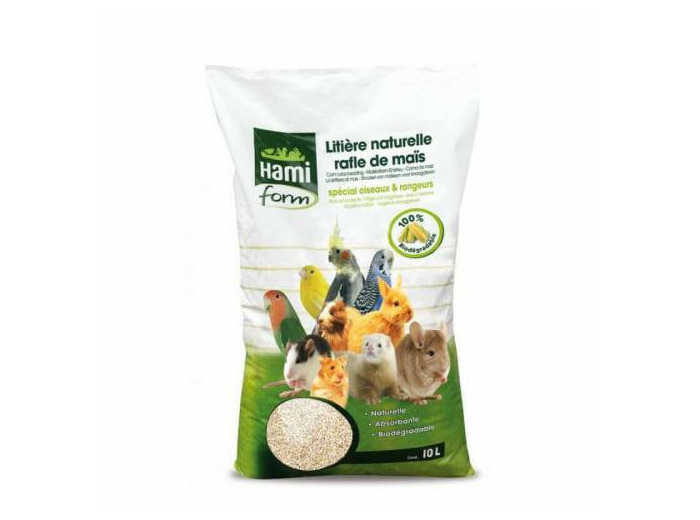 Litière Rafle de Maïs pour rongeur, 10L