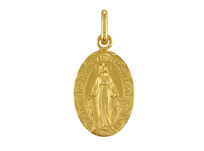 Médaille 19mm en Laiton - MIRACULEUSE FESTONNÉE