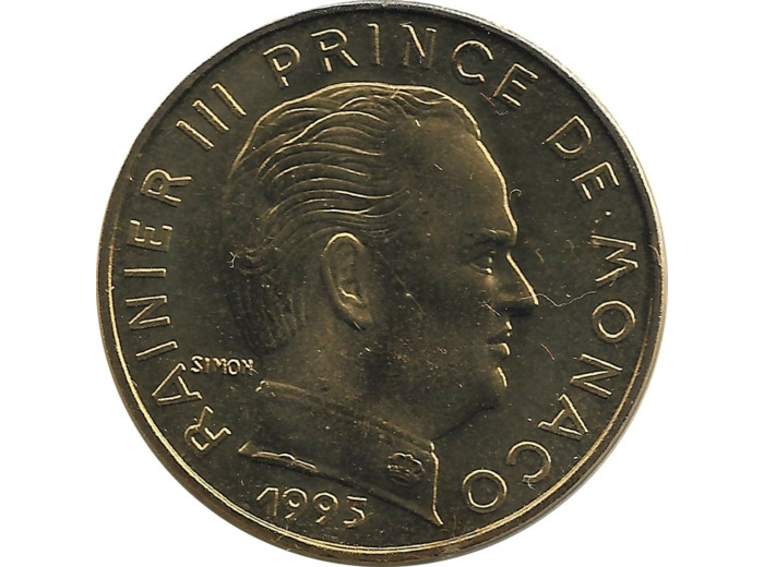 MONACO 20 CENTIMES 1995 BU