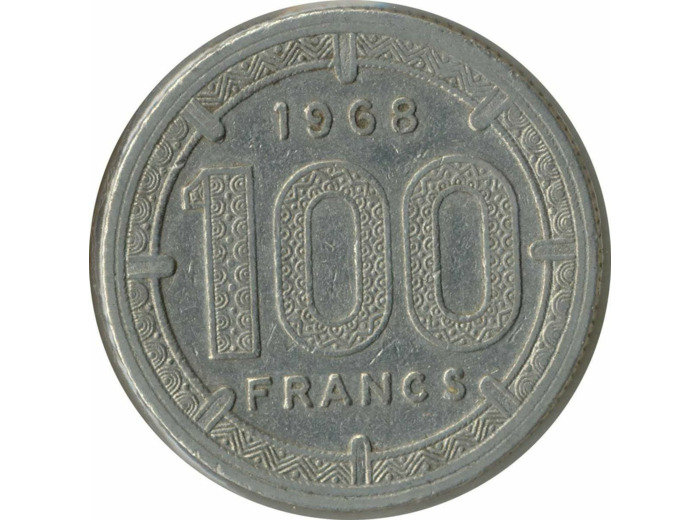 B.C.E.A.E 100 FRANCS 1968 TB+