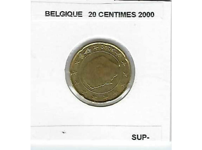 BELGIQUE 2000 20 CENTIMES SUP-