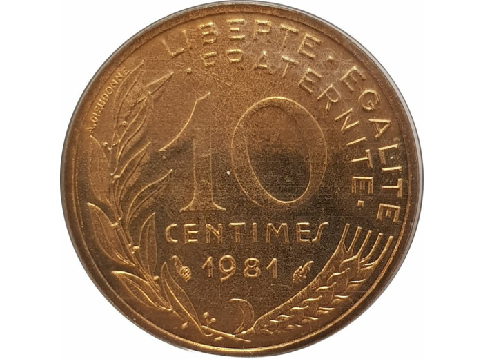 FRANCE 10 CENTIMES LAGRIFFOUL 1981 FDC