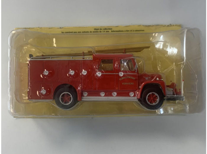 CAMION POMPIER INTERNATIONAL LOADS WASTERLAIN 1/43 BOITE D'ORIGINE