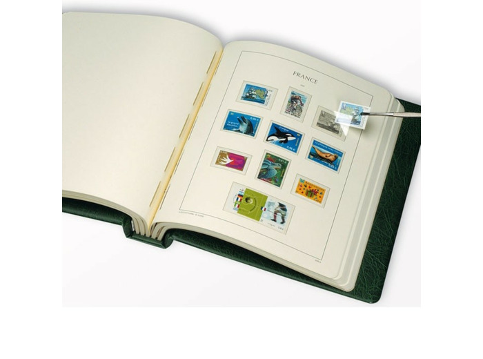 LEUCHTTURM ALBUM PREIMPRIME SF France reliure verte 1849-1959 341503