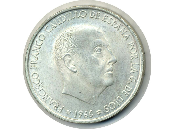 ESPAGNE 100 PESETAS GAUDILLO 1966 (66) TTB+(W797)