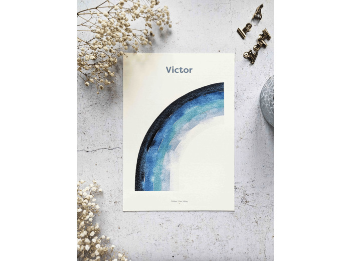 Affiche Mon arc-en-ciel bleu