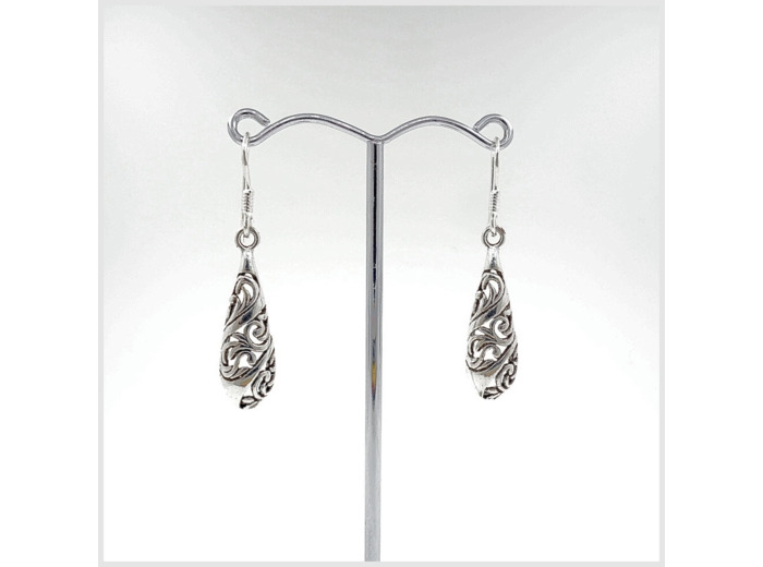 Boucles d'oreilles en argent massif