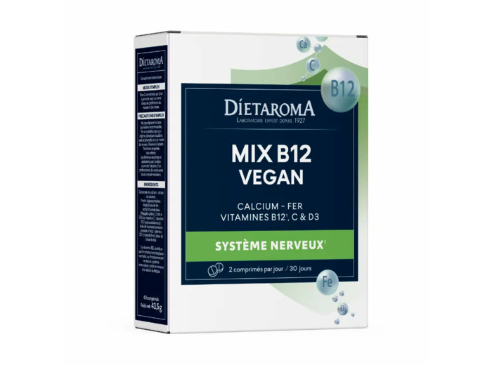MIX B12-Vegan-60 comprimés-Dietaroma