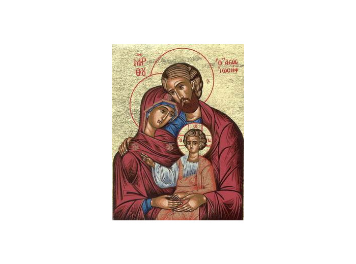 Icône sérigraphiée MDF  12*18 cm-STE FAMILLE