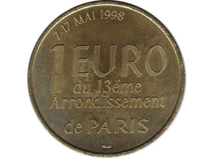 EURO TEMPORAIRE 1 EURO DE PARIS 13ème 1998 UNC