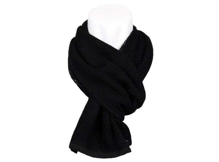 Écharpe filet noir militaire et tactique pour camouflage outdoor