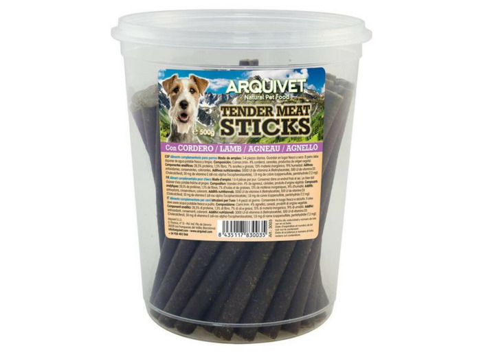 ARQUIVET Tender Meat sticks, Agneau - 500g