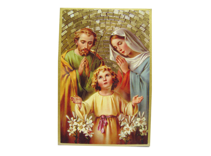 Plaquette Dorée 10x15,5cm - STE FAMILLE