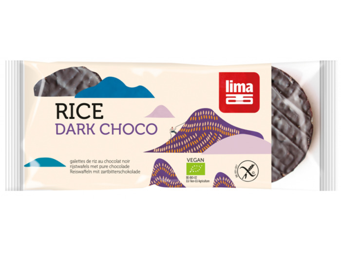 Galettes de Riz Bio chocolat noir-100g-Lima