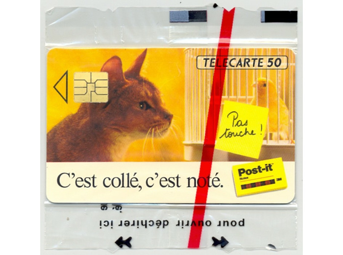 TELECARTE NSB 50 UNITE 02/93 POST IT F321