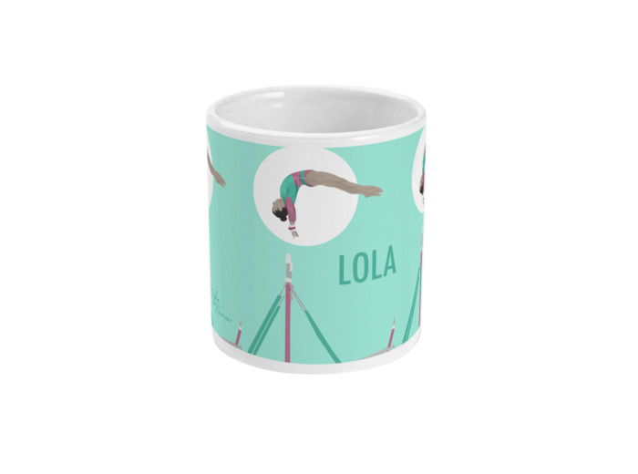 Tasse ou mug Gymnastique "Les barres" - Personnalisable - Collection Kaylia Nemour