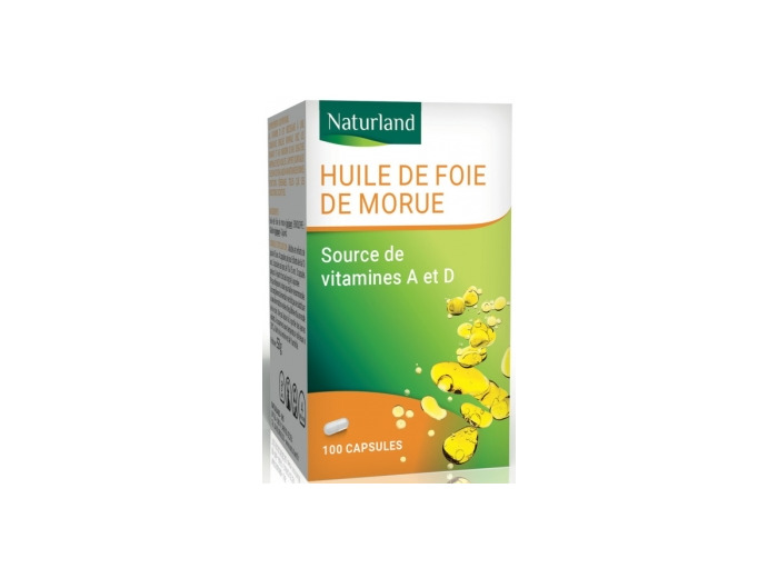 Huile de Foie de Morue 100 capsules Végécaps
