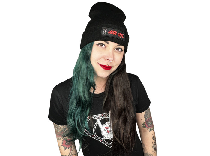 Bonnet «Metal Girl» noir