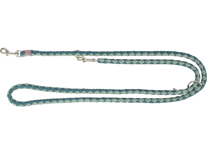 TRIXIE Laisse CAVO S-M, Pétrole/Sauge - 2M