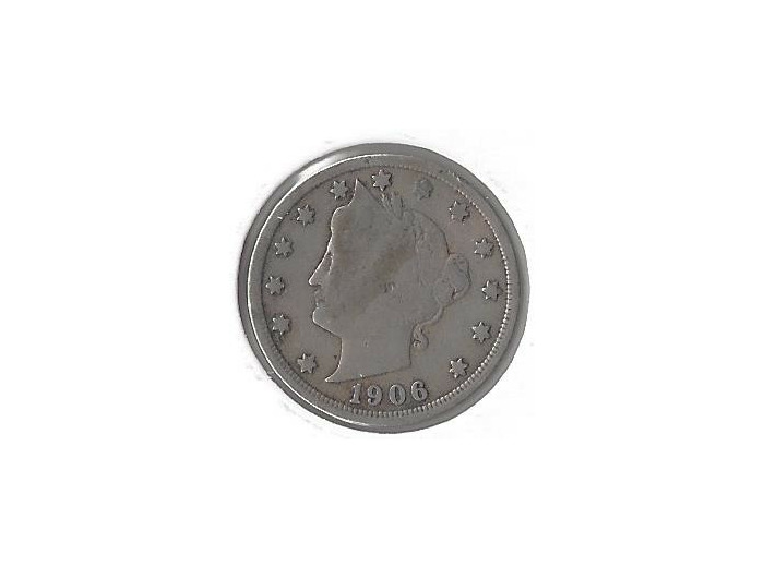 AMERIQUE (U.S.A) 5 CENTS 1906 TB+