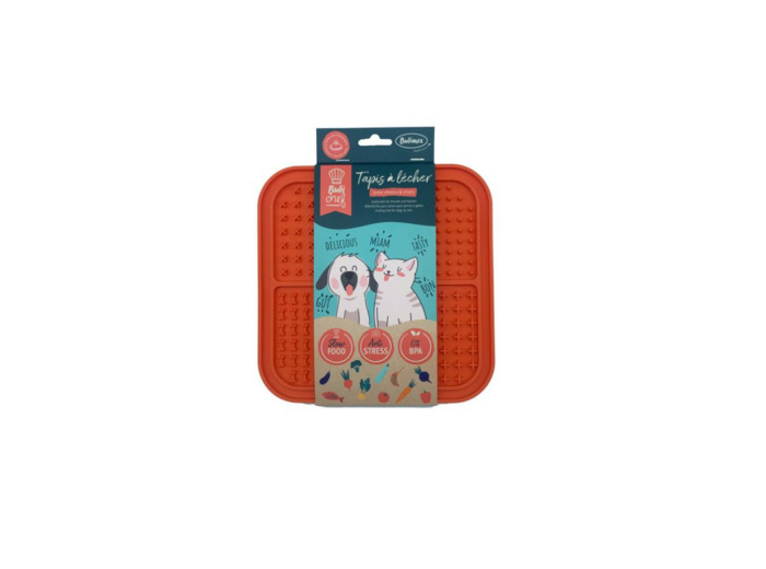 BUBICHEF, Tapis à lécher - 20 x 20 cm