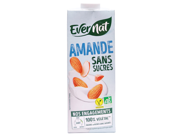 Boisson Amande Sans Sucres Ajoutés Bio 1L